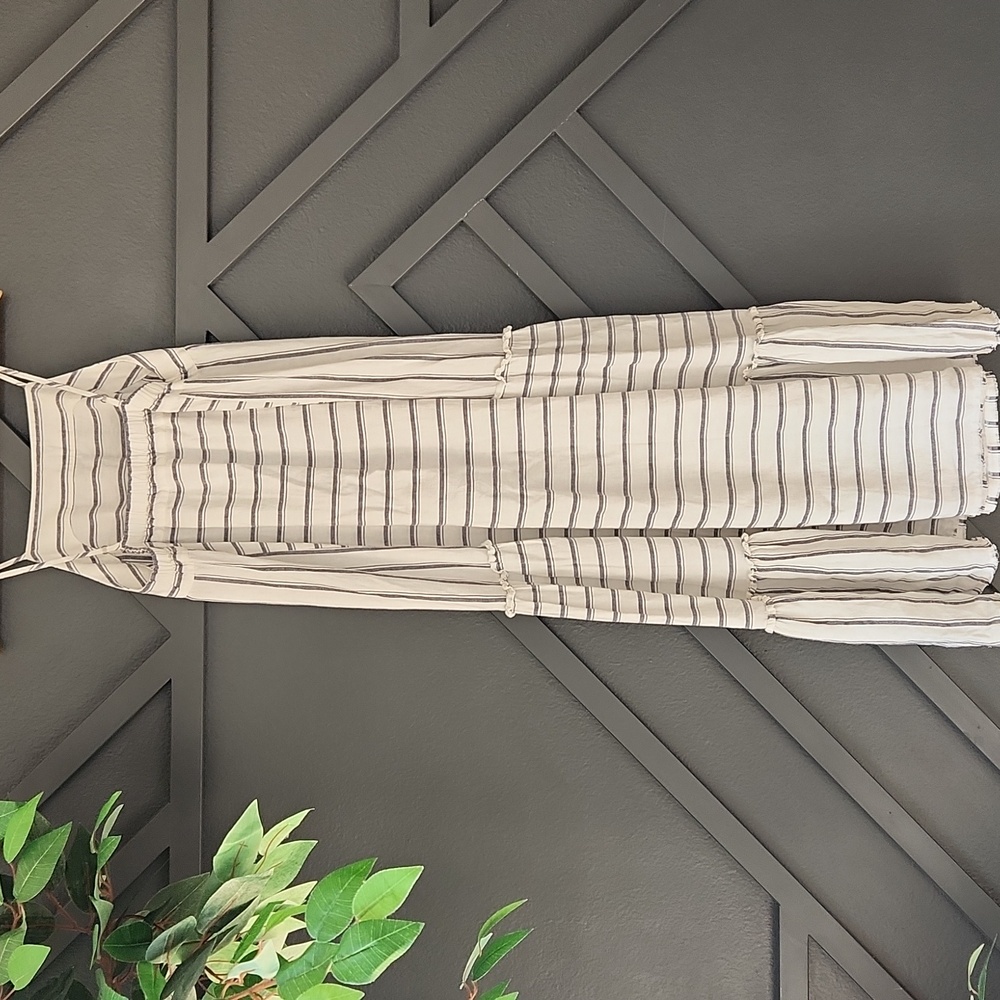 {Splendid} Linen-blend Thira Dress in Rasmus Stripe Size Small - Picture 12 of 14